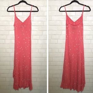 Sweetees Bleach Detail Ruffle Hem Dress